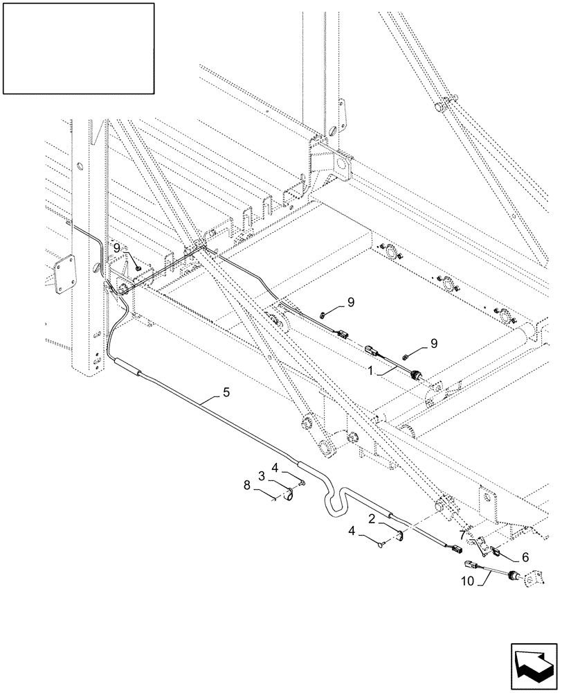 Схема запчастей Case IH LB333S - (18.87485071[01]) - DIA : ROLLER BALE CHUTE - SEASON 2009 (18) - ACCESSORIES