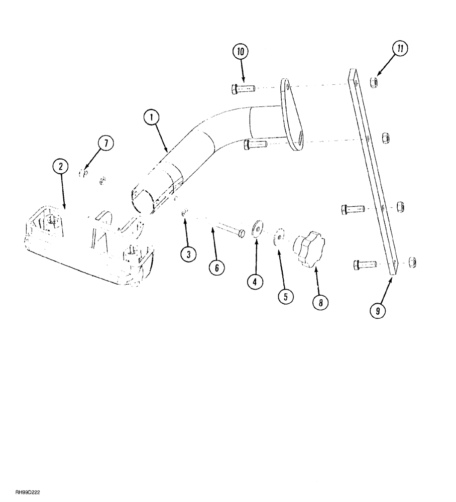 Схема запчастей Case IH AFS - (03-14) - CDU / ECDU MOUNTING (55) - ELECTRICAL SYSTEMS