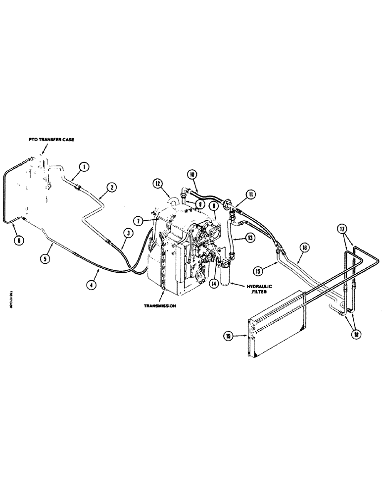 Схема запчастей Case IH 9150 - (1-12) - PICTORIAL INDEX, LUBRICATION HYDRAULICS (00) - PICTORIAL INDEX