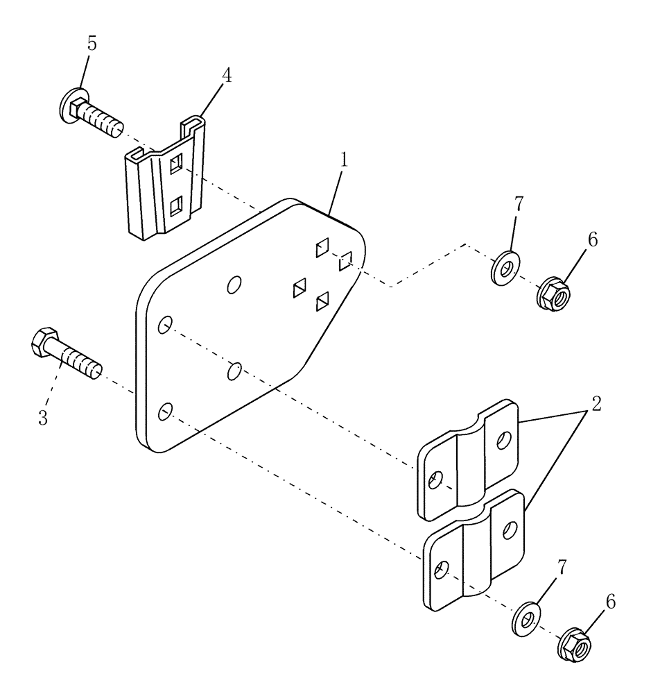 Схема запчастей Case IH RBX462 - (06.40) - ELECTRICAL CONTROL BOX MOUNTING BRACKET (06) - ELECTRICAL SYSTEMS