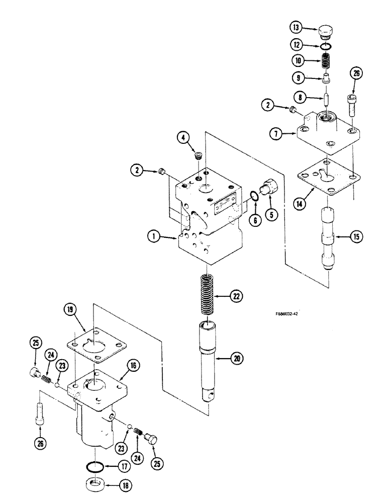 Схема запчастей Case IH 9150 - (6-064) - PTO ASSEMBLY, CONTROL VALVE (06) - POWER TRAIN