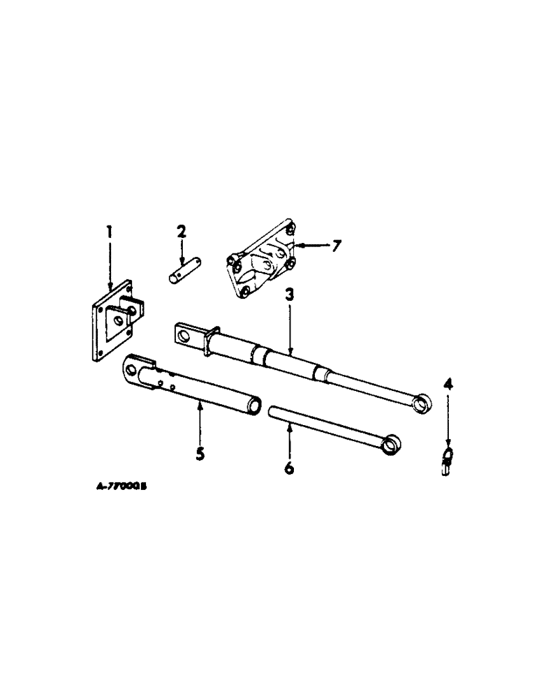 Схема запчастей Case IH 535 - (AH-16) - VERTICAL HITCH LIMITER, TRACTORS WITH THREE POINT HITCH 