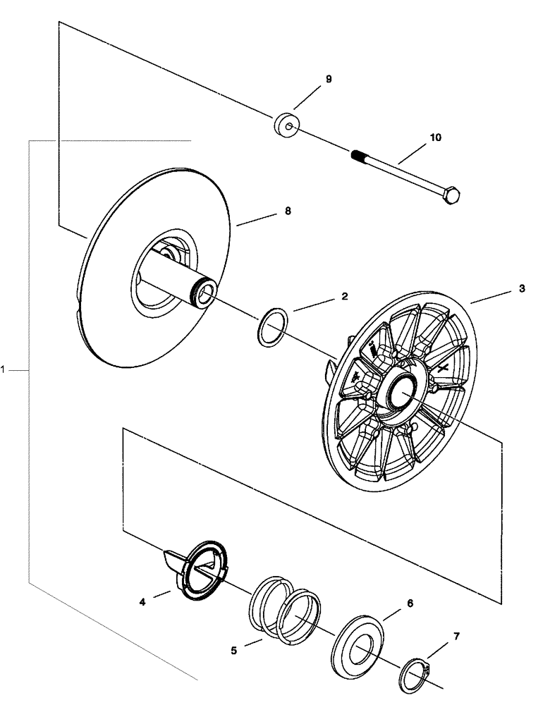 Схема запчастей Case IH SCOUT XL - (18.110.070) - SECONDARY CLUTCH & DISC ASSY (18) - CLUTCH
