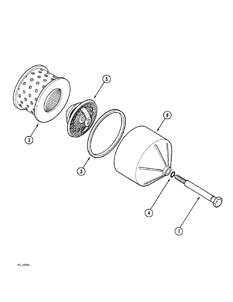 Схема запчастей Case IH 3230 - (8-002) - OIL FILTER, HYDRAULIC (08) - HYDRAULICS