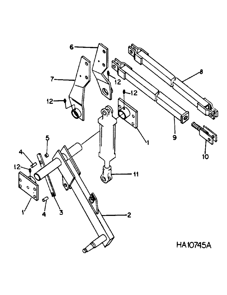 Схема запчастей Case IH 60 - (A-07) - DEPTH CONTROL AND AXLE, 15 FOOT 