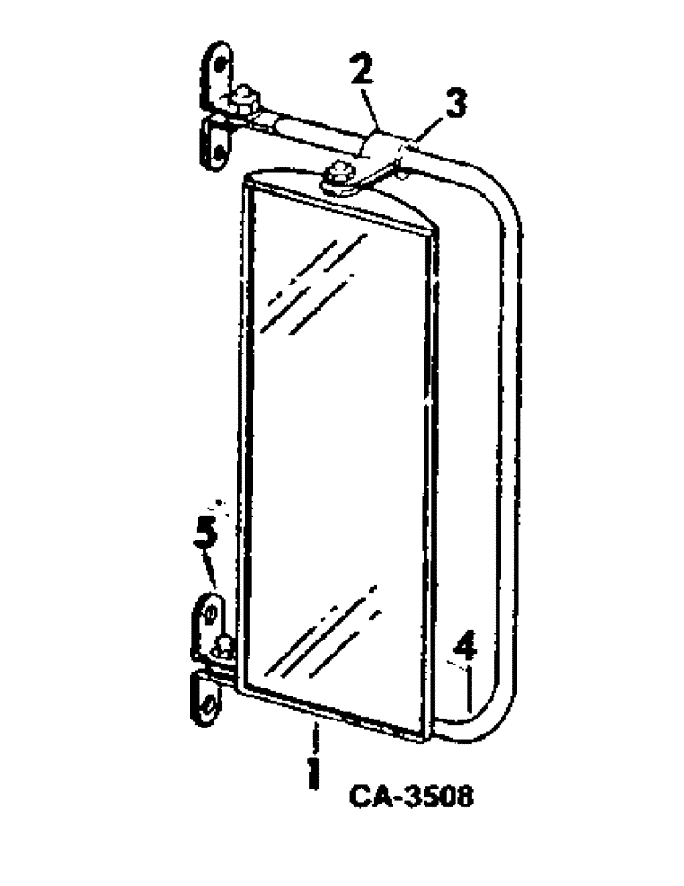Схема запчастей Case IH 915 - (26-16) - GRAIN TANK, GRAIN TANK RIGHT SIDE REAR VIEW MIRROR Grain Tank