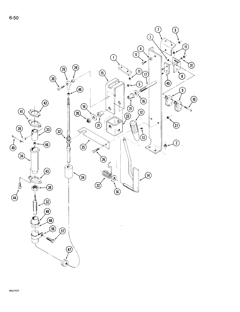 Схема запчастей Case IH 9210 - (6-050) - PTO CONTROLS, IF EQUIPPED (06) - POWER TRAIN