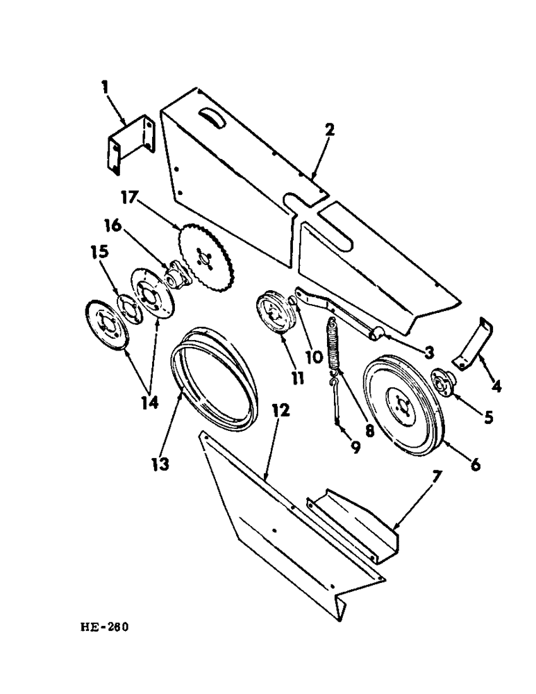 Схема запчастей Case IH 275 - (Q-12) - PLATFORMS, REEL DRIVE Platforms