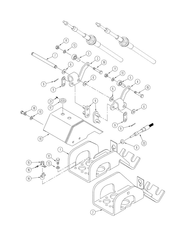 Схема запчастей Case IH STX375 - (08-16) - LINKAGE - MANUAL HYDRAULIC REMOTES, BSN JEE0102592 (08) - HYDRAULICS