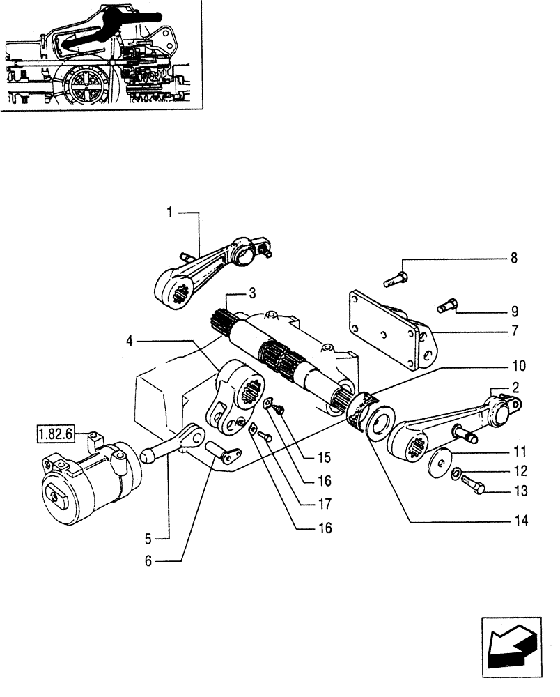 Схема запчастей Case IH JX95 - (1.82.8/01) - VAR - 929, 335885, 335886, 744770 - TOW HOOK AND DRAWBAR (PICK-UP) - TRANSMISSION SHAFTCABLE (07) - HYDRAULIC SYSTEM