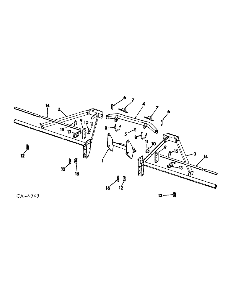 Схема запчастей Case IH 78 - (AM-04) - MAIN FRAME AND CONNECTIONS 
