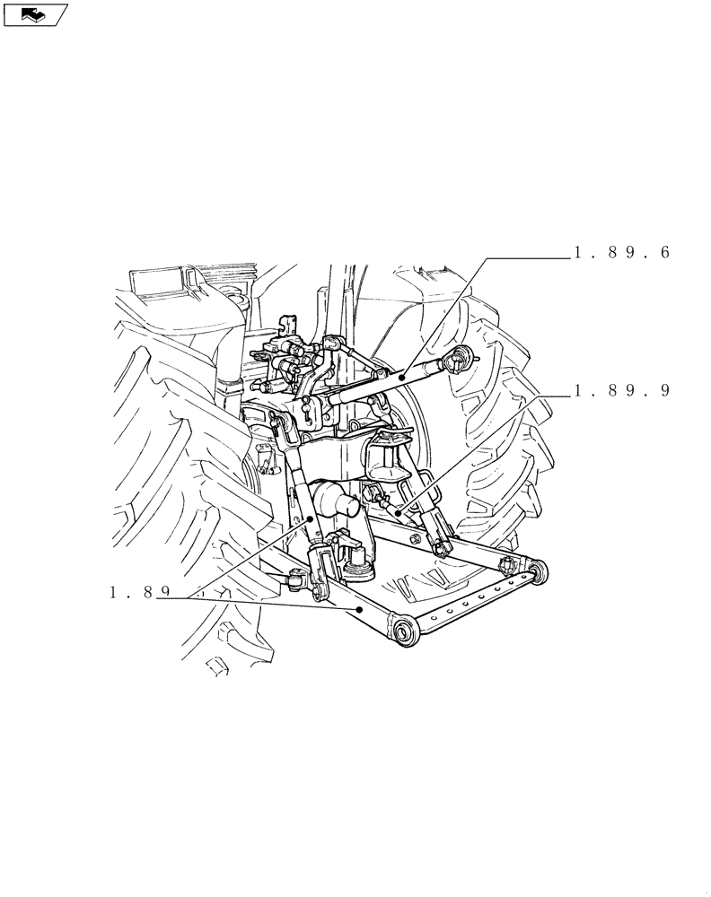 Схема запчастей Case IH FARMALL 85C - (SEC. 09) - LINKAGE (00) - GENERAL
