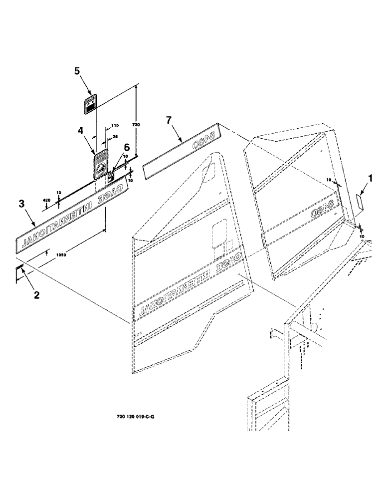 Схема запчастей Case IH 8480 - (9-06) - DECALS AND LOCATION DIAGRAM, RIGHT, SERIAL NUMBER CFH0051001 THROUGH CFH0114150 Decals & Attachments