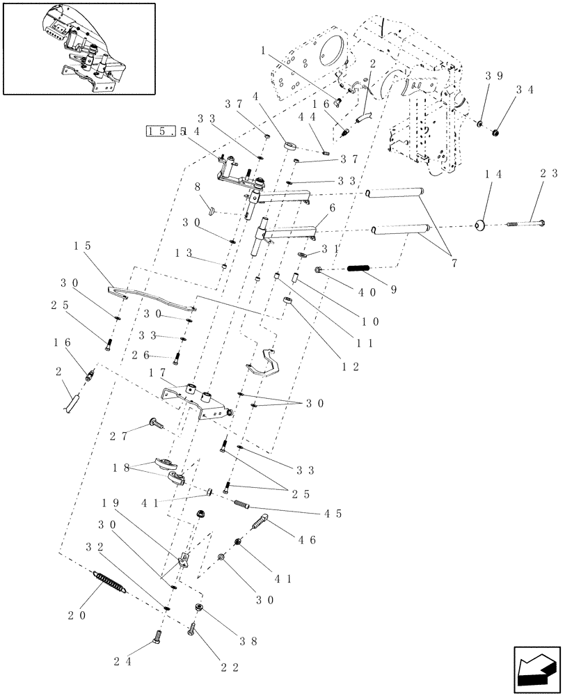 Схема запчастей Case IH RBX462 - (15.19) - TWINE ARM PIVOT, FRANCE, PRIOR TO P.I.N. HBJ039346 (15) - KNOTTER /WRAPPER