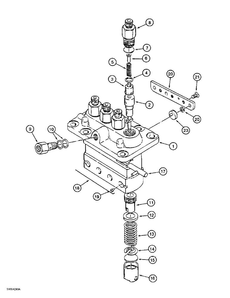 Схема запчастей Case IH 1838 - (3-12) - FUEL INJECTION PUMP ASSEMBLY, KUBOTA V2203 ENGINE (03) - FUEL SYSTEM