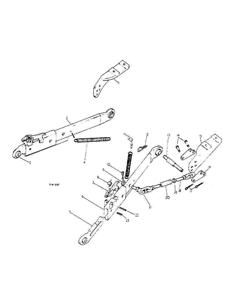 Схема запчастей Case IH 674 - (09-07) - LOWER LINKS, THREE POINT HITCH, WITH OUTSIDE CHECK CHAIN, AUSTRALIAN MARKET (12) - FRAME