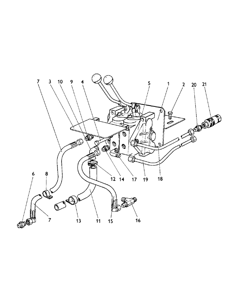 Схема запчастей Case IH LF-SERIES - (16) - LOADER VALVE FITTINGS, LF12 MODEL 1212, 1210, LF9 MODEL 996, 995, 990, LF8 MODEL 885 