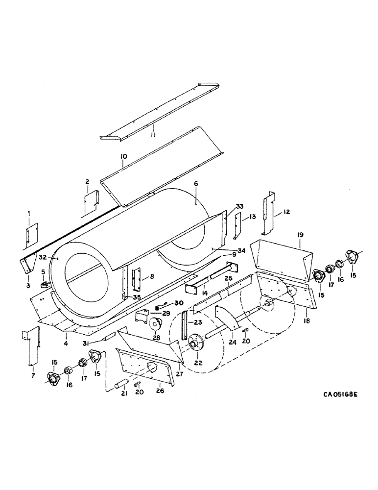 Схема запчастей Case IH 1460 - (24-01) - CLEANING FAN AND DRIVE, CLEANING FAN AND SHIELDS (15) - CLEANING