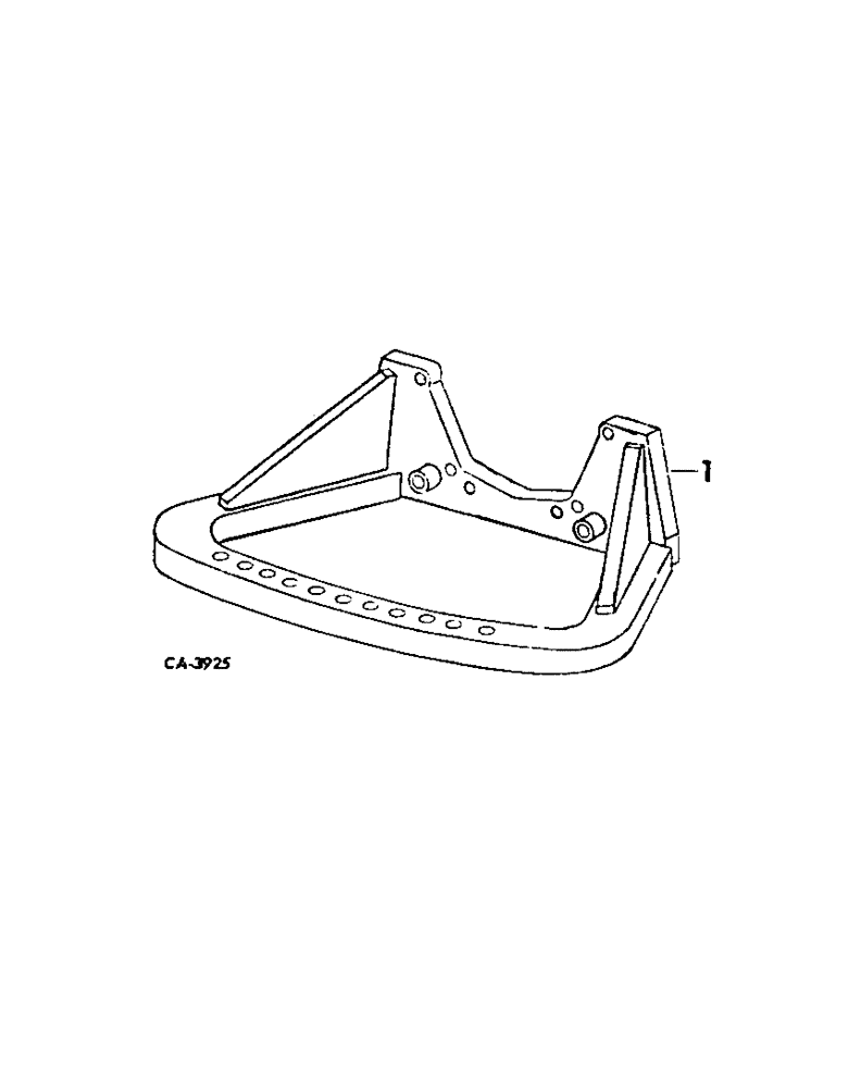 Схема запчастей Case IH 3488 - (09-02) - FRAME, FIXED NON-ADJUSTABLE DRAWBAR, TRACTORS WITHOUT HYDRAULIC DRAFT CONTROL OR THREE POINT HITCH (12) - FRAME