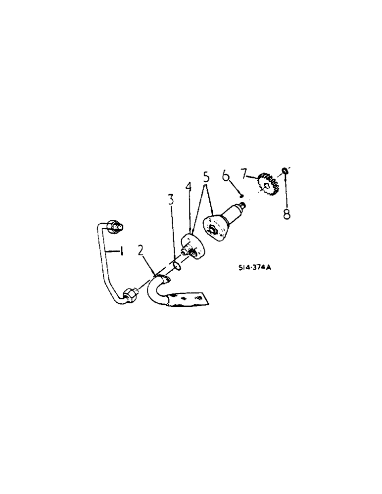 Схема запчастей Case IH 584 - (10-07) - HYDRAULIC LUBE PUMP (07) - HYDRAULICS
