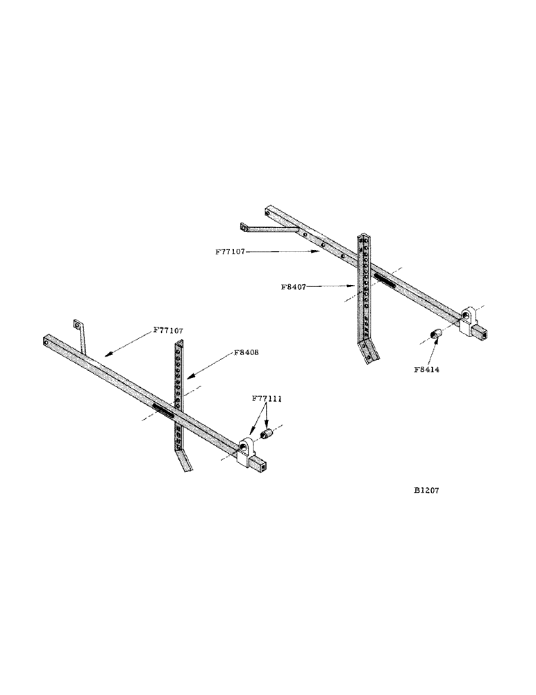 Схема запчастей Case IH 800 - (010) - REEL SUPPORTS (58) - ATTACHMENTS/HEADERS