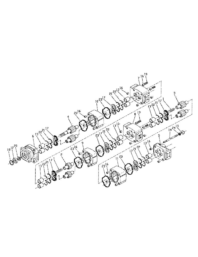 Схема запчастей Case IH 7000 - (B04-09) - HYDRAULIC PUMP, 125/M11-330/3306 Hydraulic Components & Circuits