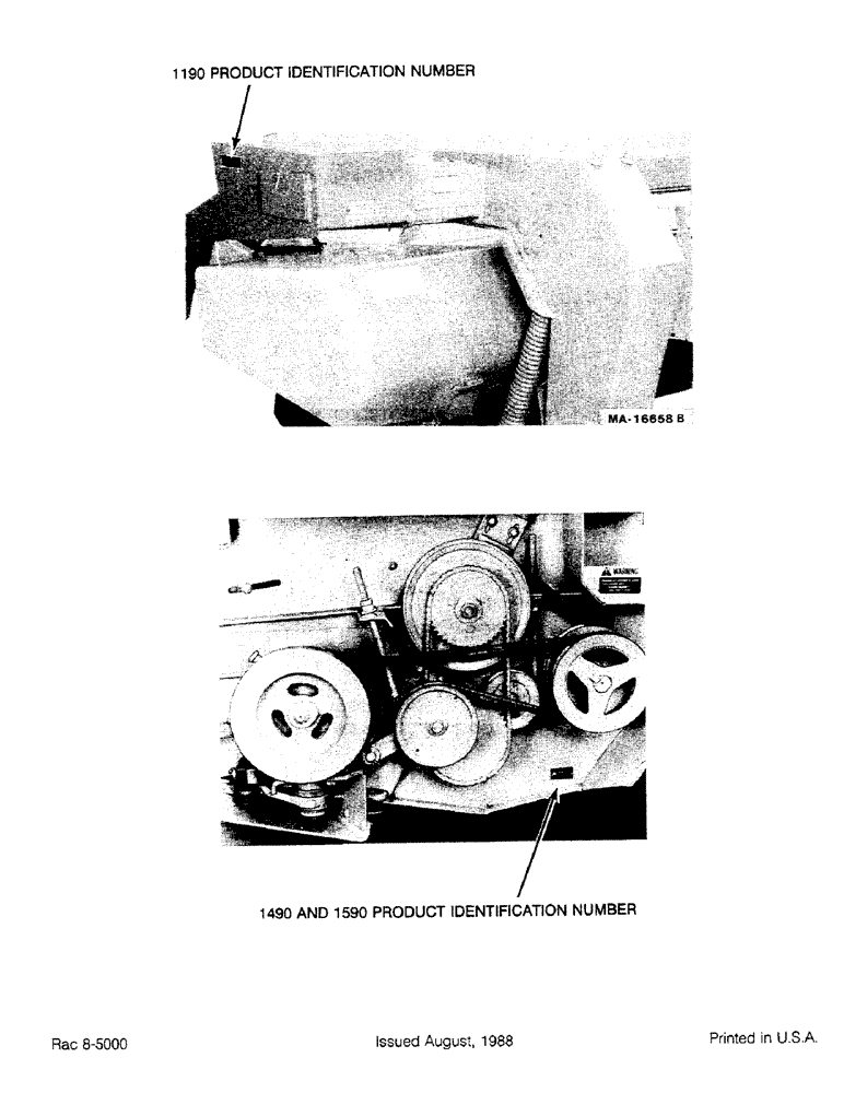 Схема запчастей Case IH 1190 - (1-4) - MOWER CONDITIONER (00) - PICTORIAL INDEX