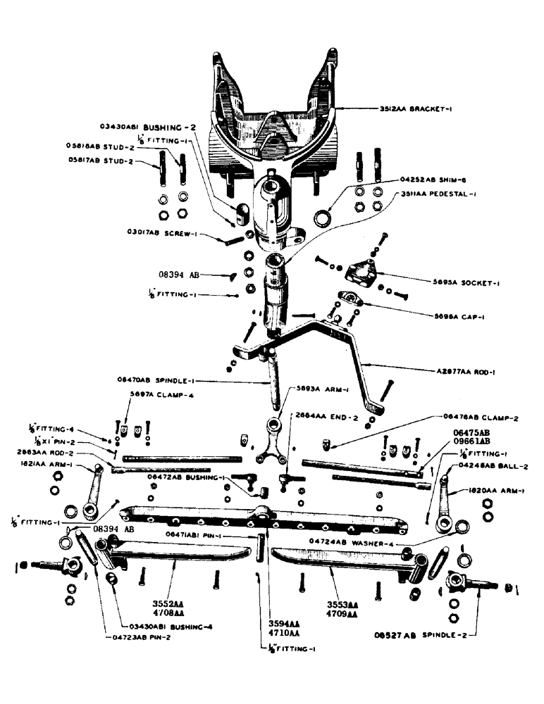 Схема запчастей Case IH SC-SERIES - (084) - ADJUSTABLE FRONT AXLE, FOR SC TRACTOR (06) - POWER TRAIN