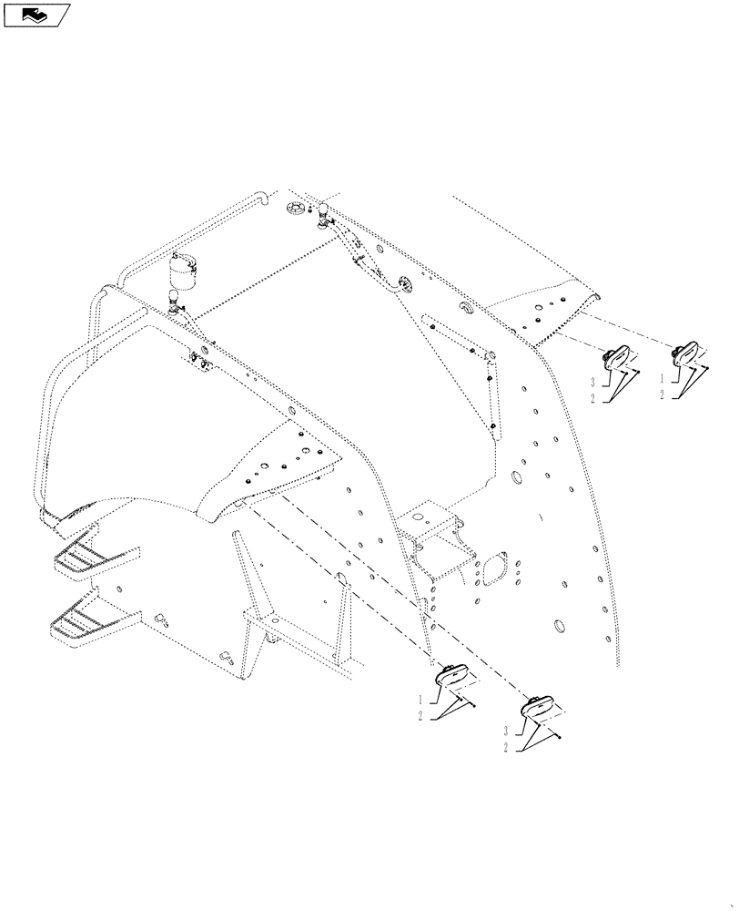 Схема запчастей Case IH STEIGER 350 - (55.404.09) - TAIL LAMP - NORTH AMERICA (55) - ELECTRICAL SYSTEMS