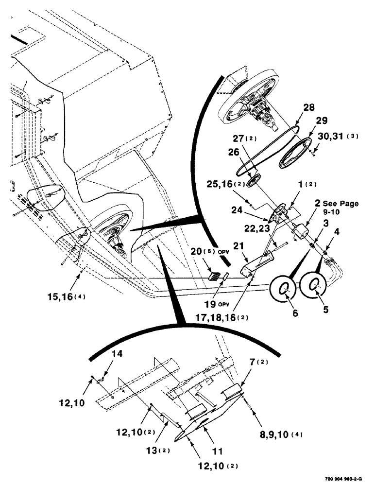 Схема запчастей Case IH 8575 - (9-04) - KNOTTER BLOWER KIT, (CONT) 