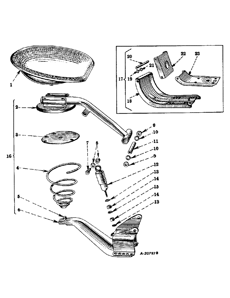 Схема запчастей Case IH FARMALL MDV - (263) - CHASSIS, HYDRAULIC SEAT, SPECIAL (12) - CHASSIS