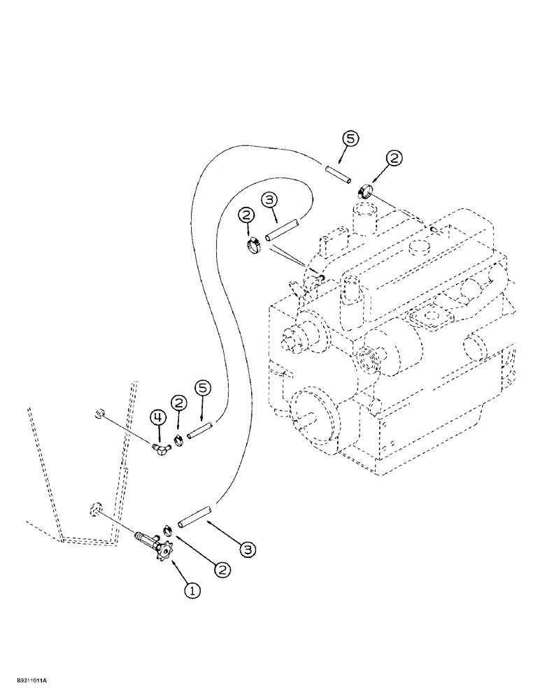 Схема запчастей Case IH 1838 - (3-14) - FUEL LINES (03) - FUEL SYSTEM