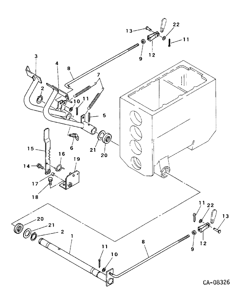 Схема запчастей Case IH 254 - (04-04) - BRAKES, BRAKE CONTROLS, 244 AND 254 (5.1) - BRAKES