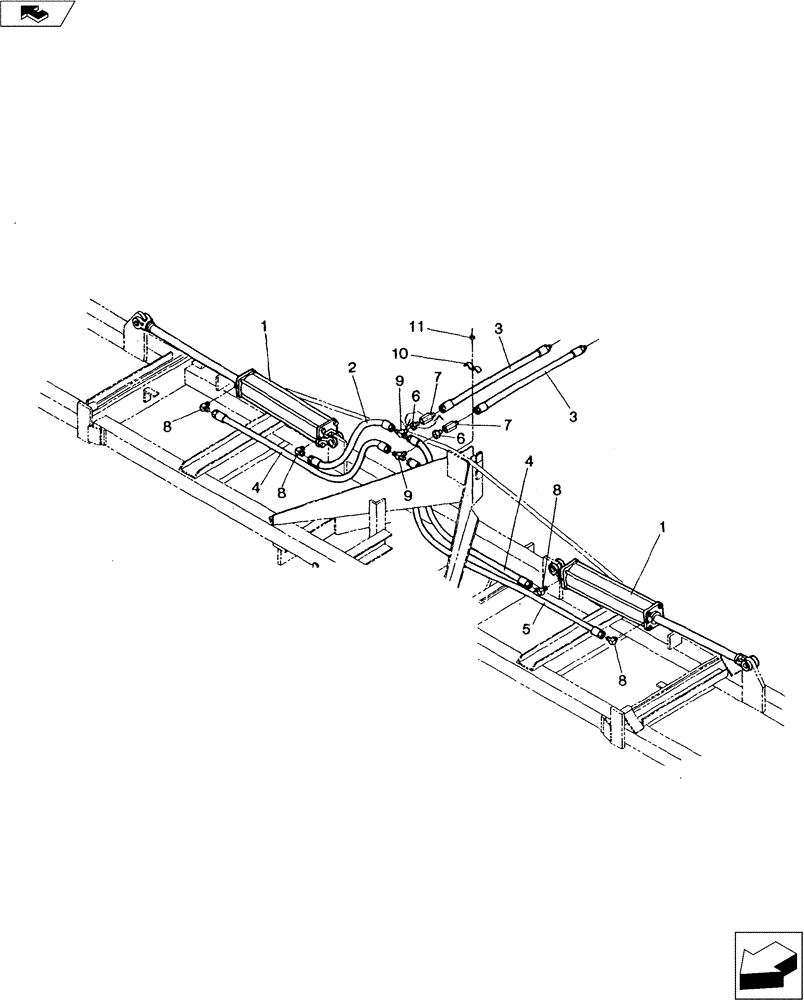 Схема запчастей Case IH 3200 - (35.100.01) - HYDRAULIC ASSEMBLY (35) - HYDRAULIC SYSTEMS
