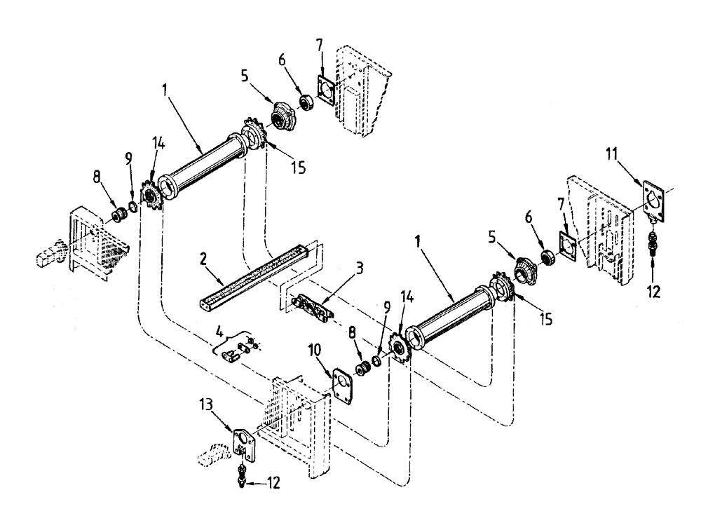 Схема запчастей Case IH AUSTOFT - (A01-08) - CROSS CONVEYOR DUAL DRIVE Mainframe & Functioning Components