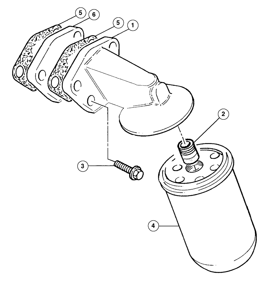 Схема запчастей Case IH C50 - (02-26) - OIL FILTER, C50 (02) - ENGINE