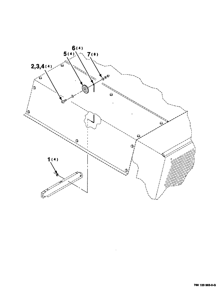 Схема запчастей Case IH 8576 - (06-080) - KNOTTER MONITOR ASSEMBLY (14) - BALE CHAMBER