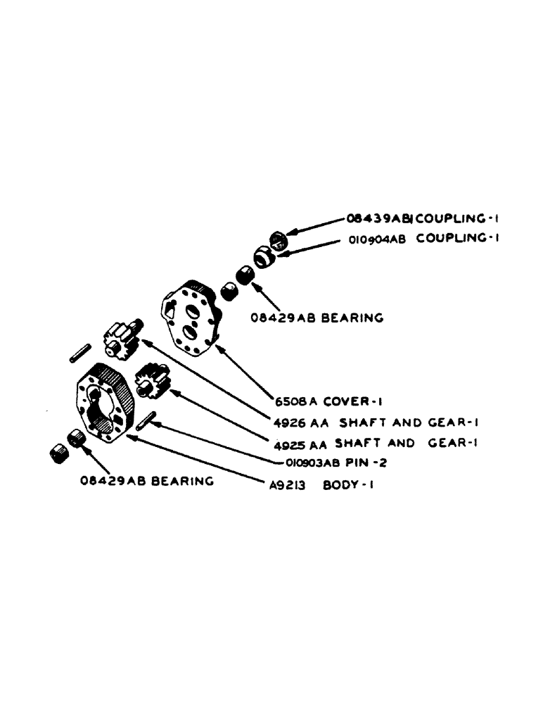 Схема запчастей Case IH 400-SERIES - (201) - HYDRAULIC PUMP 12 GALLON PER MINUTE CAPACITY (08) - HYDRAULICS