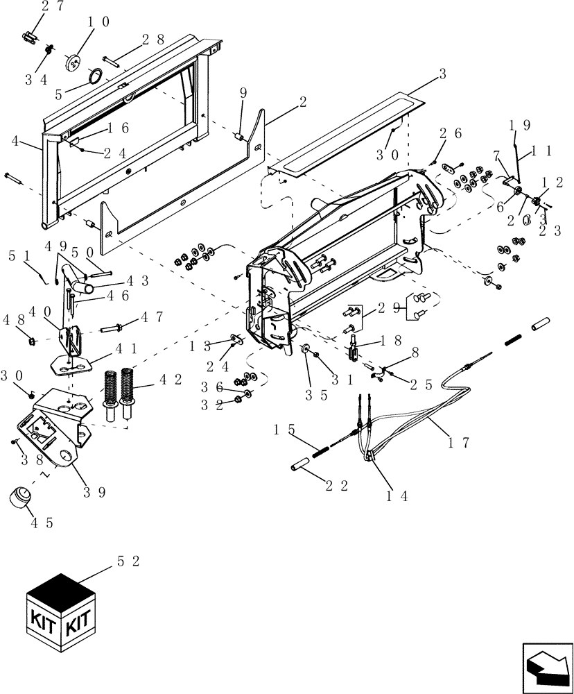 Схема запчастей Case IH 7130 - (60.110.27) - FEEDER, 1000 SERIES HEADER ADAPTER (51/6130) (NA & ANZ) (60) - PRODUCT FEEDING