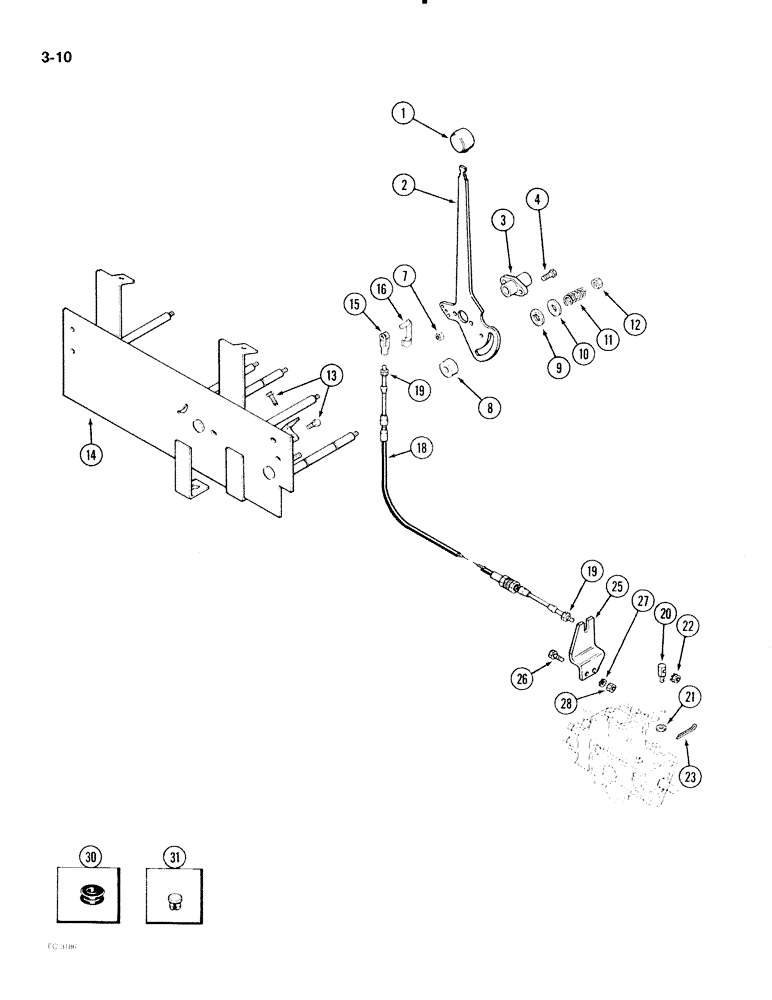Схема запчастей Case IH 2096 - (3-010) - THROTTLE CONTROL, 6TA-590 ENGINE (03) - FUEL SYSTEM