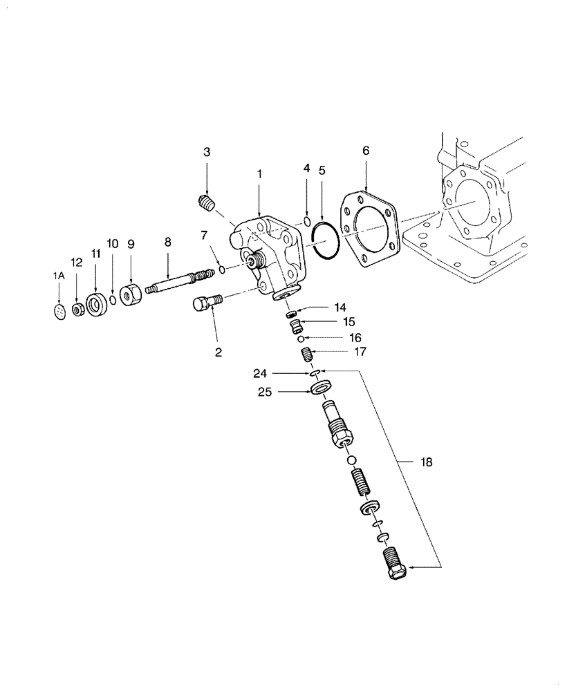 Схема запчастей Case IH FARMALL 35 - (07.02) - LIFT COVER CYLINDER HEAD (07) - HYDRAULIC SYSTEM