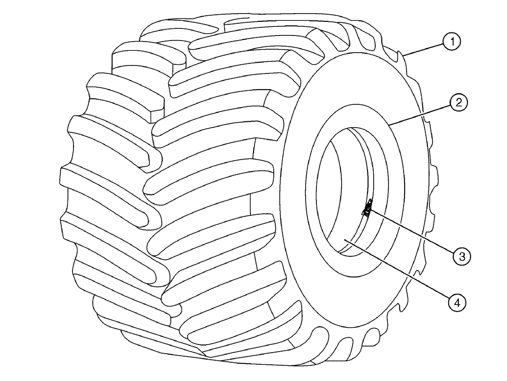 Схема запчастей Case IH TITAN 4520 - (05-015) - 73" MICHELIN, RADIAL, TIRE-MT, LH/RH, 66 MICHELIN Tires