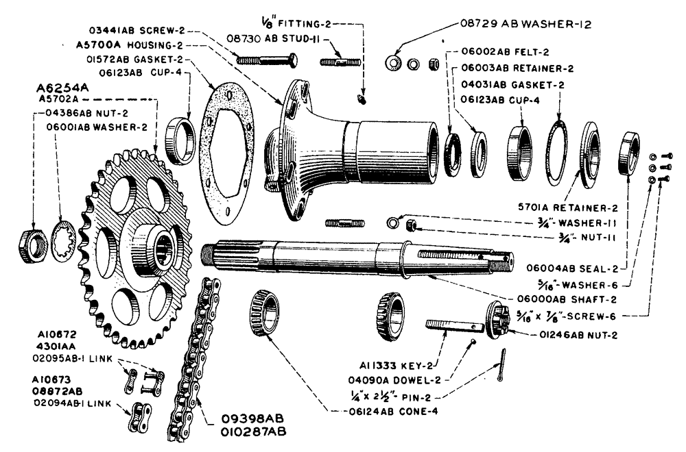 Схема запчастей Case IH LA-SERIES - (056) - REAR AXLE (06) - POWER TRAIN
