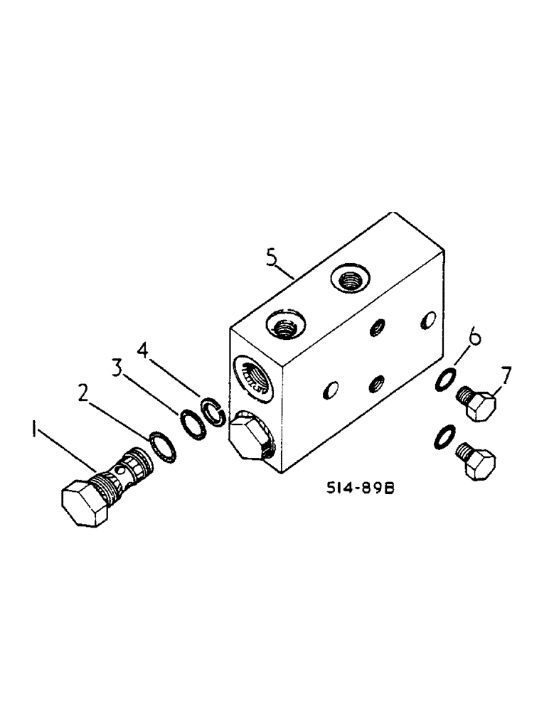 Схема запчастей Case IH 2400 - (07-94) - MANIFOLD CHECK VALVE (04) - Drive Train