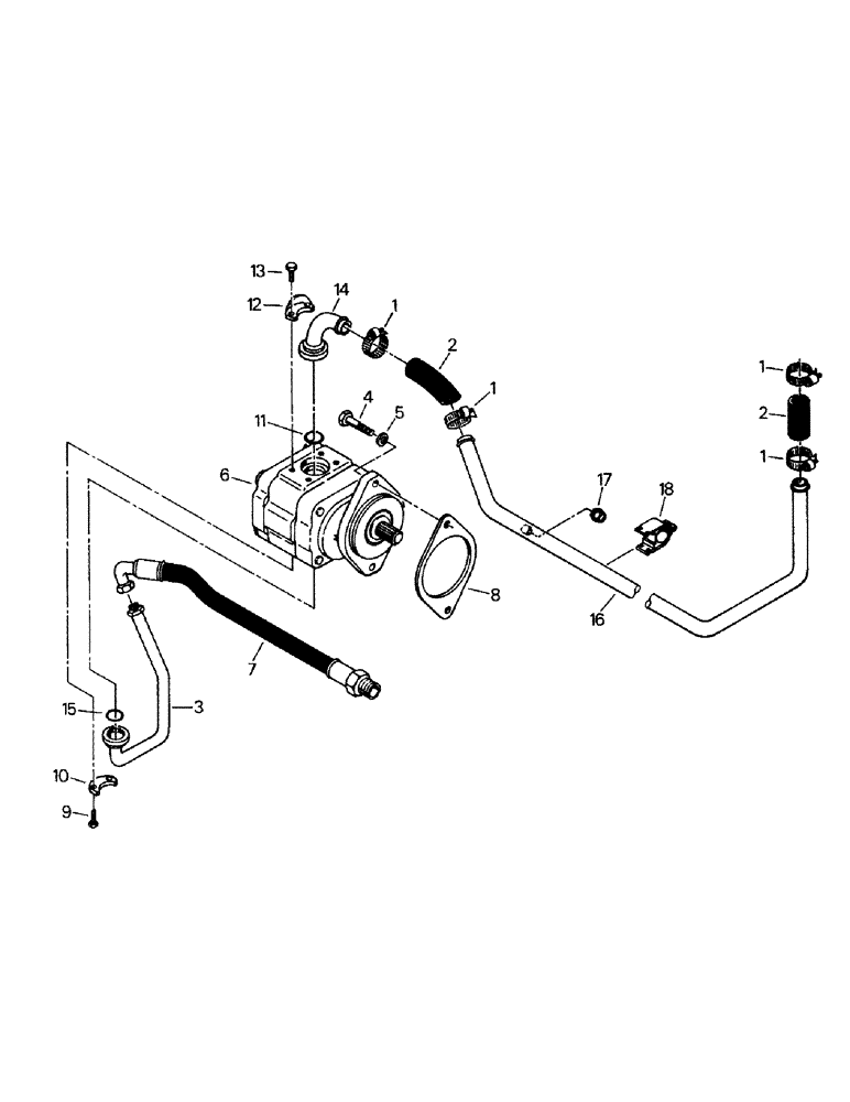 Схема запчастей Case IH KP-525 - (08-05) - HYDRAULIC PUMP & ATTACHING PARTS (07) - HYDRAULICS