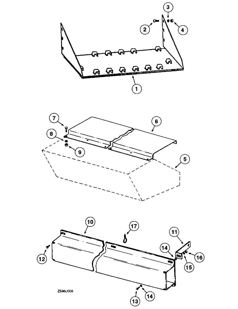 Схема запчастей Case IH 2250 - (2-18) - TINE COVER 