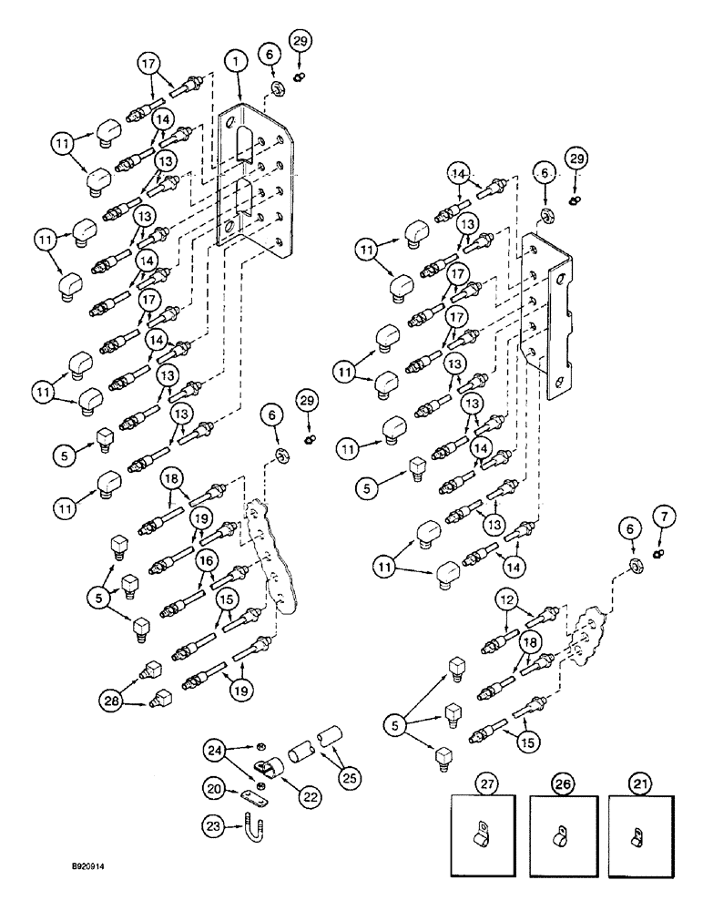 Схема запчастей Case IH 1800 - (9E-14) - CHASSIS GREASE SYSTEM (12) - CHASSIS