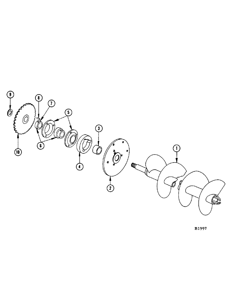 Схема запчастей Case IH 960 - (150) - GRAIN BIN AUGER - 960 SPECIAL (80) - CROP STORAGE/UNLOADING