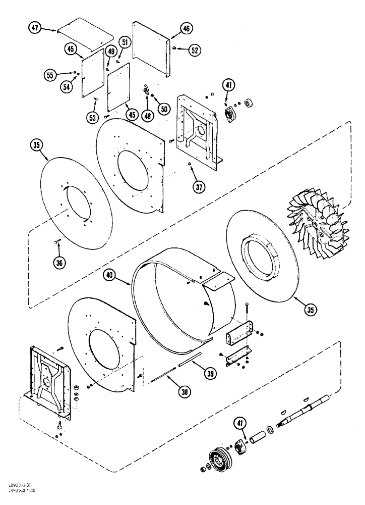 Схема запчастей Case IH 1844 - (9B-10) - FRONT FAN, 1844 COTTON PICKER (15) - HANDLING SYSTEM