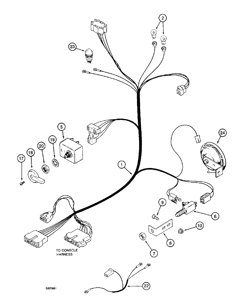 Схема запчастей Case IH 1800 - (4-06) - STEERING COLUMN HARNESS (06) - ELECTRICAL SYSTEMS